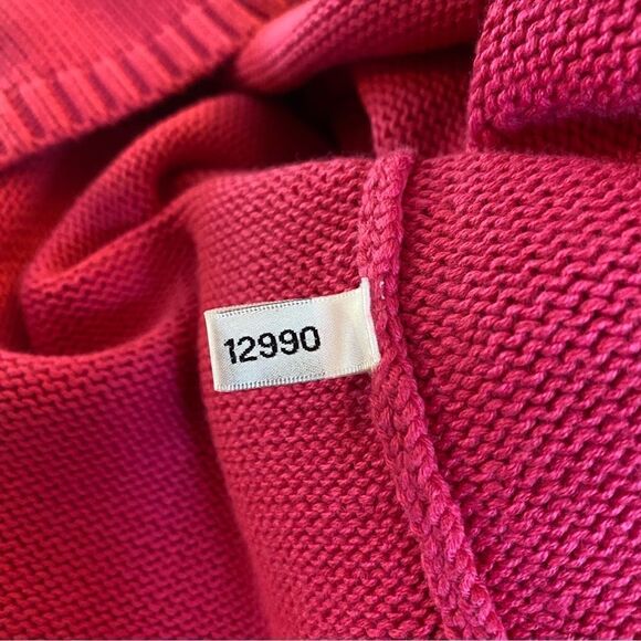 🍂Very comfy 💕 hot pink Harold’s brand cotton blend sweater sz L - Picture 7 of 8